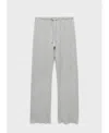 Mango Double Face Cotton Blend Pajama Pants In Gray