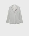 Mango Double-sided Cotton T-shirt Grey