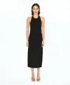 Mango Draped Halter Dress In Black