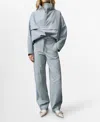 Mango Pantalon De Jogging Cordon Gris - Femme - 38 -  In Gray