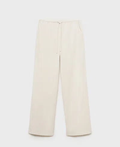 MANGO WOMEN'S DRAWSTRING STRAIGHT PANTS