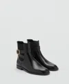 Mango Piero Chelsea Boot In Animal Print