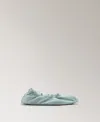 Mango Satin Ballet Flat In Blue
