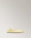 Mango Satin Ballet Flat In Yellow