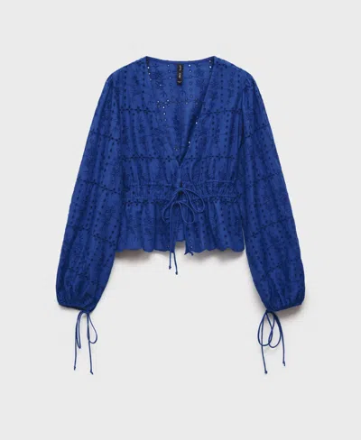 Mango Women's English Embroidery Blouse