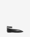 Mango Flat Shoes With Eyelet Ankle Strap In Black