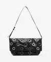 Mango Women's Eyelets Crossbody Bag In Black
