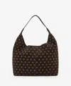 Mango Women's Eyelets Detail Suede Shopper Bag In Brown