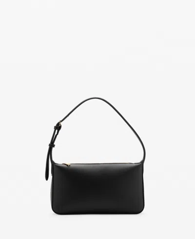 Mango Women's Faux-leather Shoulder Bag In Black