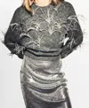 Mango Women's Feathers Knitted Sweater In Gray