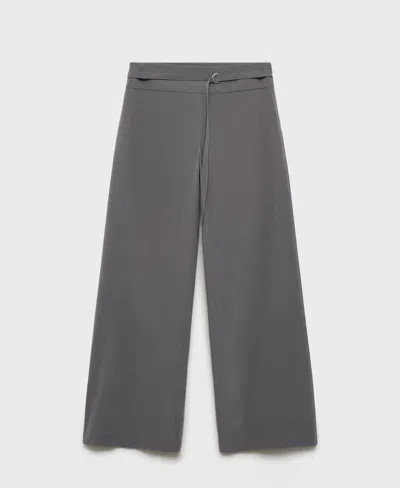 Mango Women's Fine Belt Straight Pants