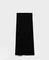 Mango Women's Fine Knit Midi Skirt In Black
