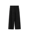 Mango Pull-on Straight Leg Pants In Black