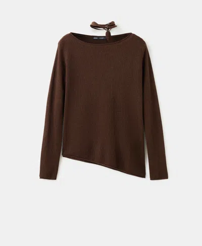 Mango Women's Fine-knit Sweater In Brown