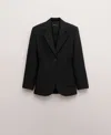 Mango Fitted Jacket In Black
