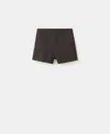 Mango Women's Fitted Solid Shorts In Brown