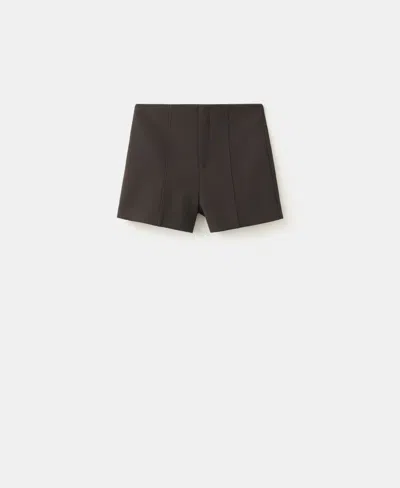Mango Women's Fitted Solid Shorts In Brown