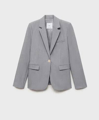 MANGO WOMEN'S FITTED SUIT JACKET