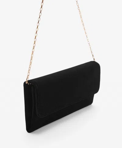 Mango Women's Flap Chain Bag In Black
