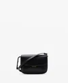 Mango Women's Flap Crossbody Bag In Black