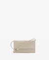 Mango Women's Flap Crossbody Bag In White