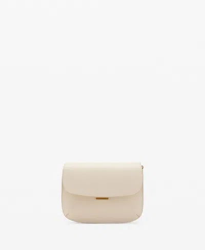 Mango Women's Flap Crossbody Bag In White