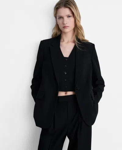 Mango Women's Flap Pockets Straight Jacket