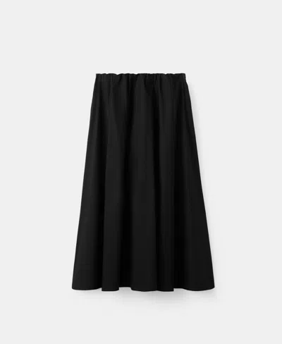 Mango Women's Flared Cotton Skirt In Black