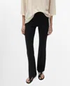 Mango Women's Flared Leggings In Black