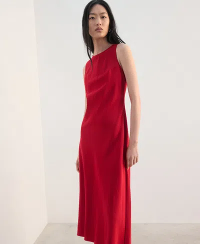 Mango Women's Flared Midi-dress In Red