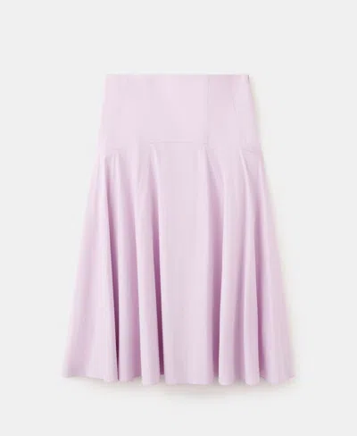 Mango Featuring Hailey Bieber Kasha Midi Skirt In Purple