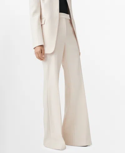 Mango Women's Flared Suit Pants In Neutral