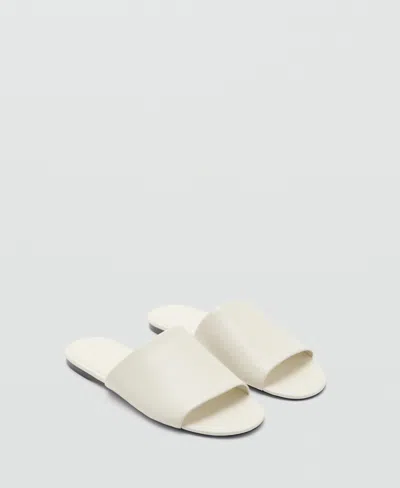 Mango Women's Flat Leather Sandals