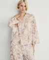 Mango Floral Cotton Pajama Shirt