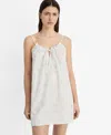 Mango Women's Floral Embroidered Nightgown