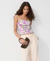 Mango Featuring Hailey Bieber Rufy Top In Multi