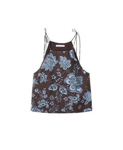 Mango Women's Floral-print Halter Top In Multi