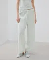 Mango Flowy Pajama Pants In Blue