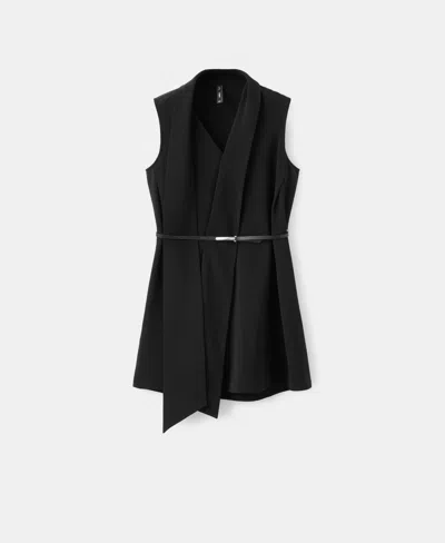 Mango Women's Foulard And Belt Dress In Black