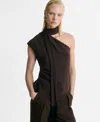 Mango One-shoulder Top