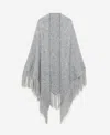 Mango Women's Fringed Ends Knitted Shawl
