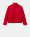 Mango Featuring Hailey Bieber Mutis Oversize Jacket In Red