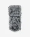 Mango Faux Fur Scarf In Gray