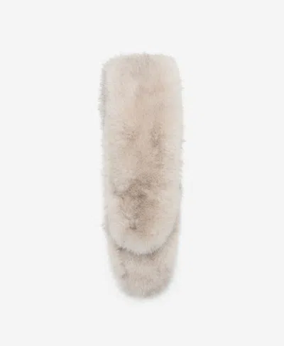 Mango Women's Fur-effect Scarf In Sand