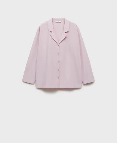 Mango Women's Garment Washed Cotton Shirt
