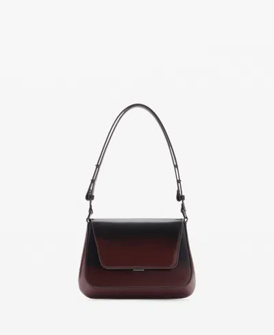 Mango Women's Gradient Flap Bag In Burgundy