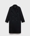 Mango Women's Handmade Oversized Wool Coat In Black