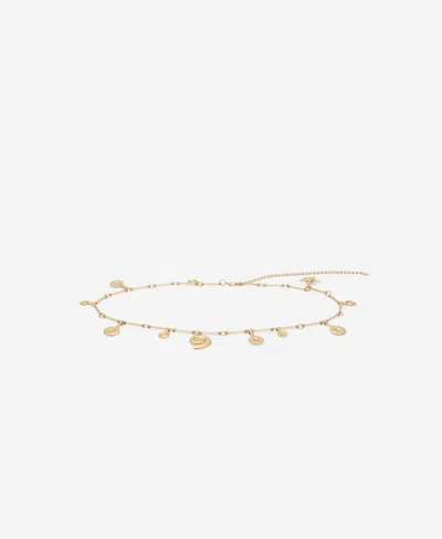 Mango Women's Hanging Pieces Metal Belt In Gold