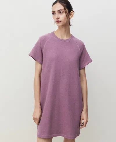 Mango Women's Heather Fleece Cotton Nightgown