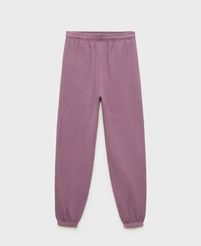 Mango Women's Heather Fleece Cotton Pajama Pants